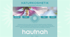 Desktop Screenshot of naturkosmetik-hautnah.de