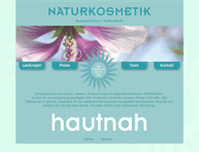 Tablet Screenshot of naturkosmetik-hautnah.de